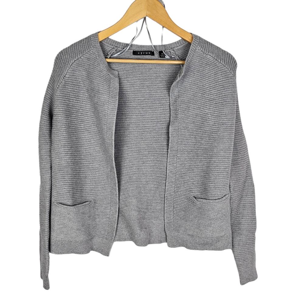 Cyrus Medium Heather Grey Cardigan XS